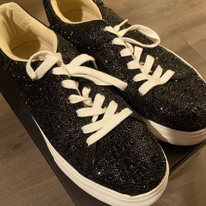Betsey Johnson black Sidny sneakers